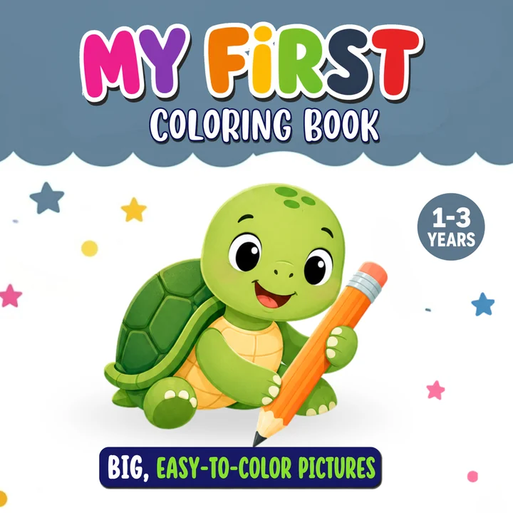 My First Coloring Book by Little Glow Publishing, cover