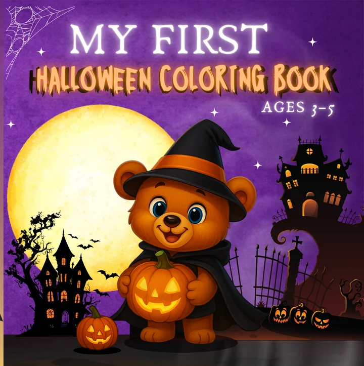 My First Halloween Coloring Book by Little Glow Publishing, cover